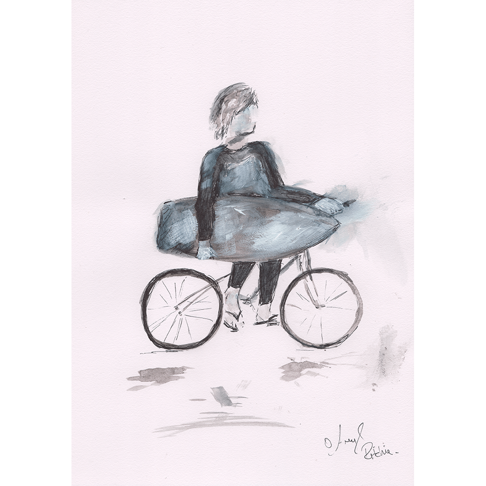 Surfer on his Bike - Ritxi